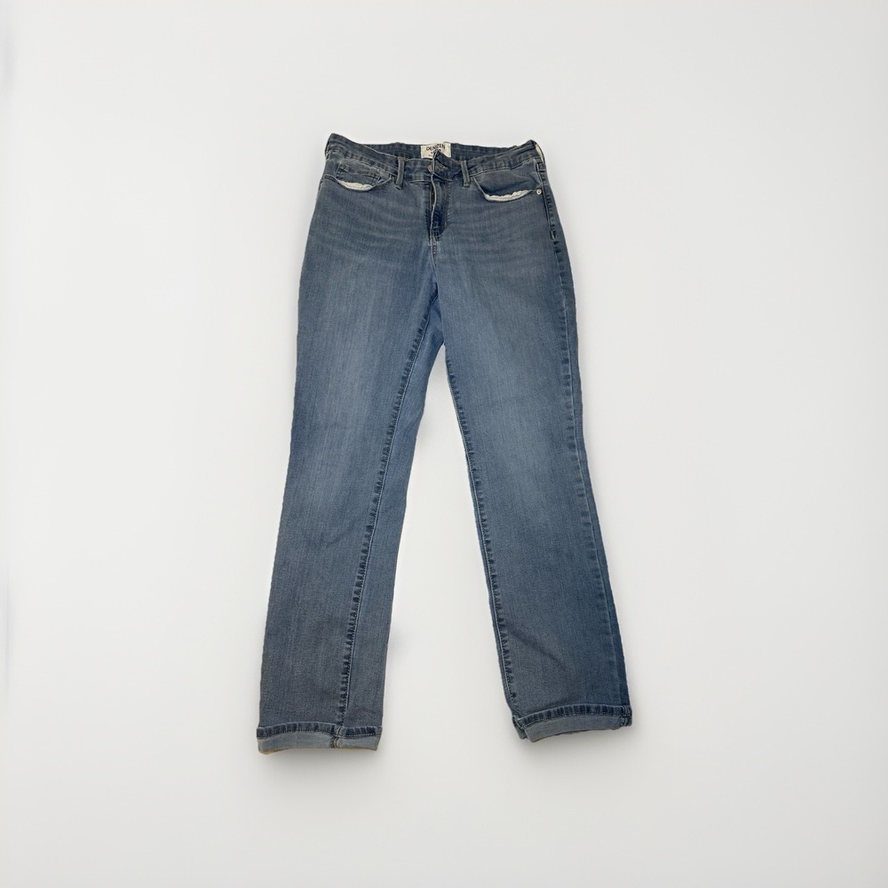 Denizen Levi's Mid Rise Slim Jeans Women Size 10M 30x30 Light Wash Stretch Denim